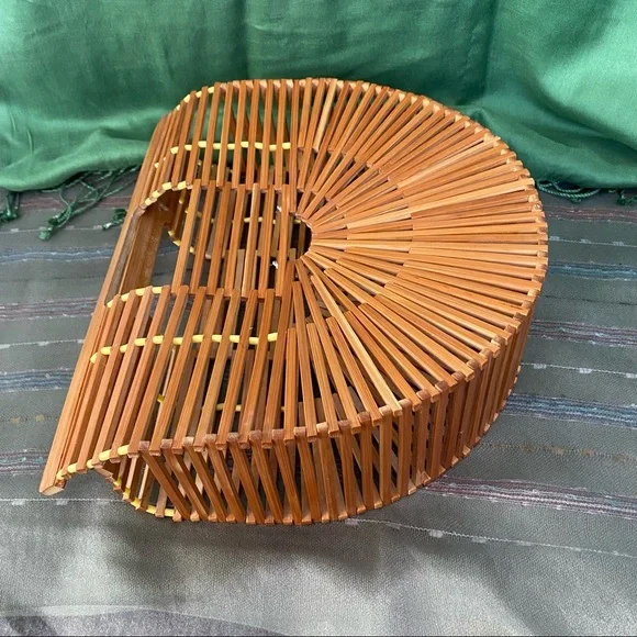 VINTAGE Bamboo Hand bag - Original - Picture 5 of 10